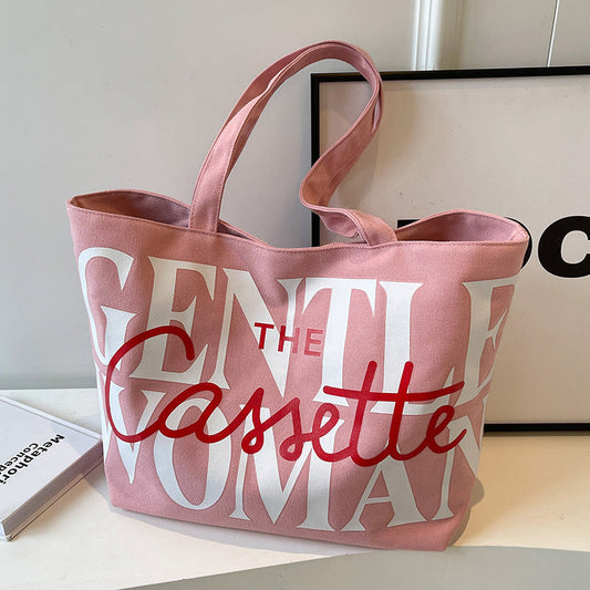 SweetLetters Canvas Tote