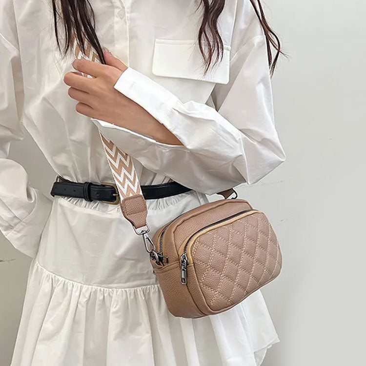 DiamondSoft Leather Shoulder Bag