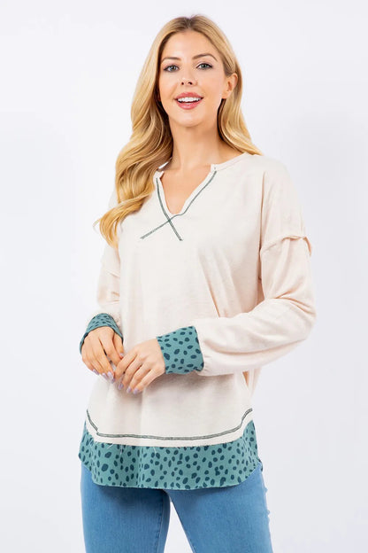 CelesteContrast Blouse