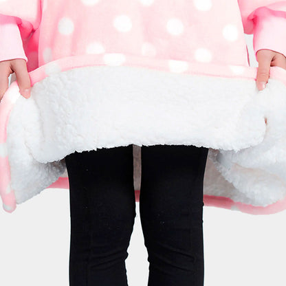 Girly Kids Blanket Hoodie