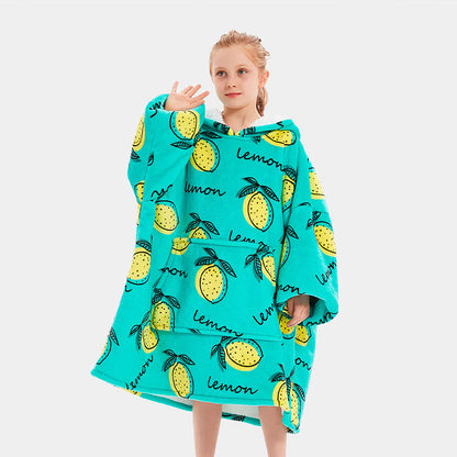 Lemon Kids Blanket Hoodie