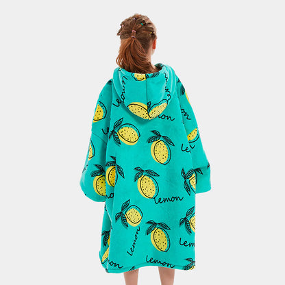 Lemon Kids Blanket Hoodie