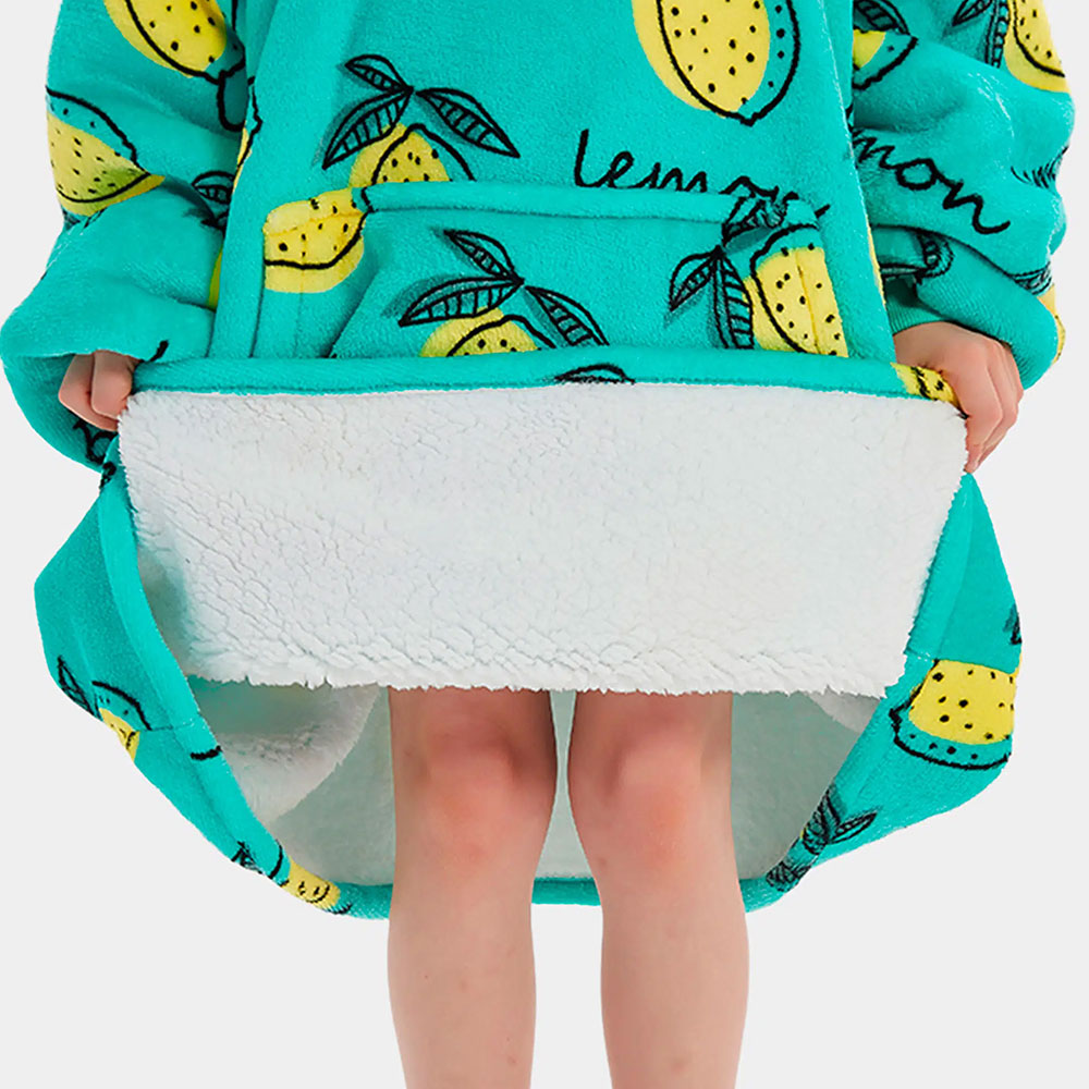 Lemon Kids Blanket Hoodie