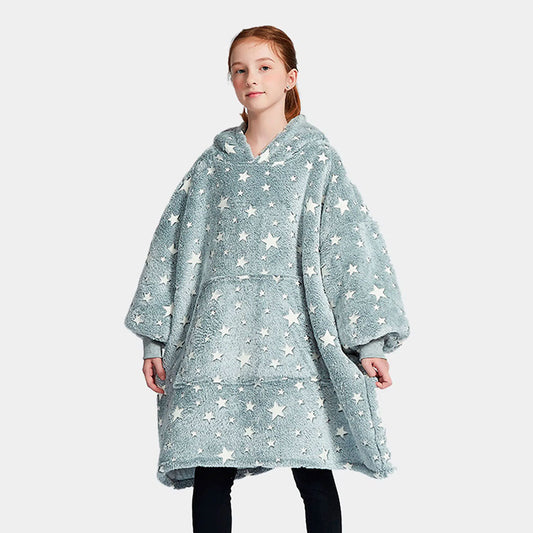 Stars Kids Blanket Hoodie