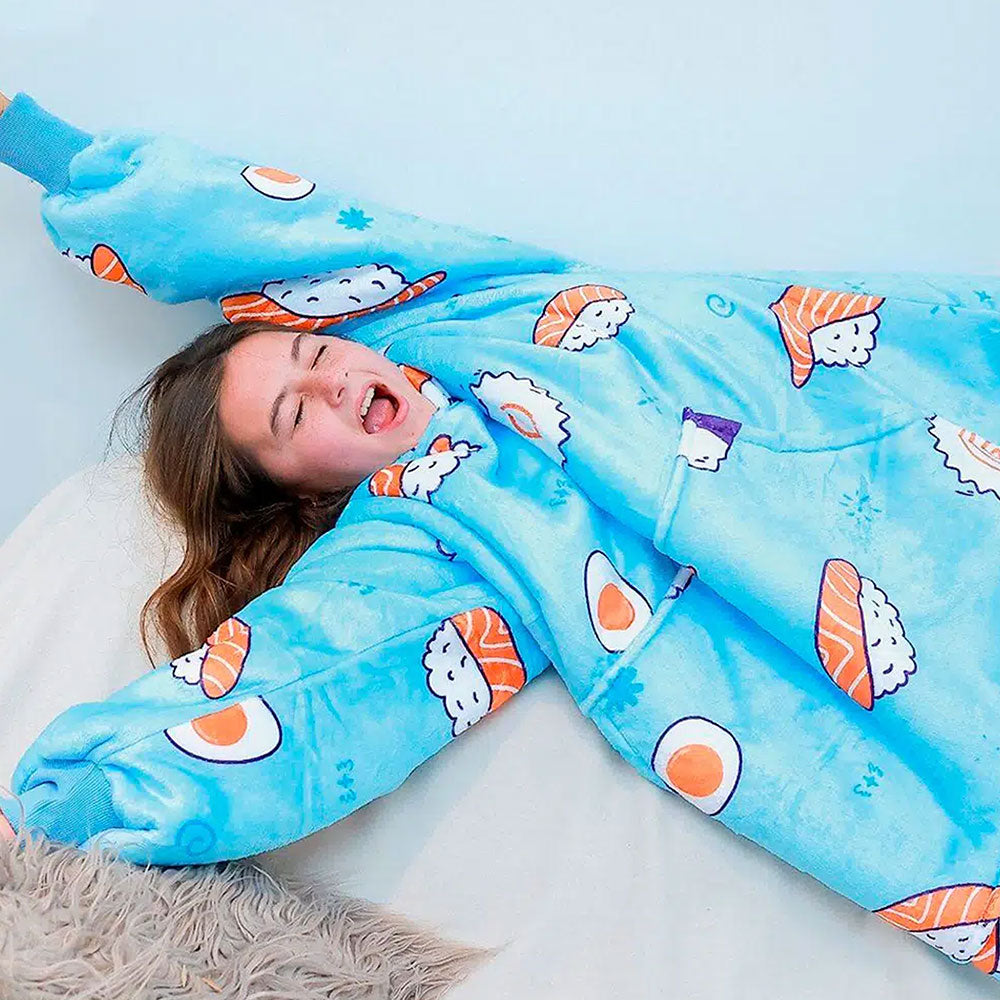 Sushi Kids Blanket Hoodie