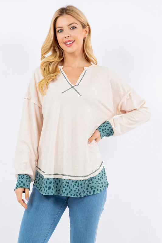 CelesteContrast Blouse