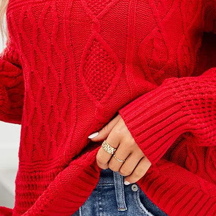 CozyCable Knit Pullover